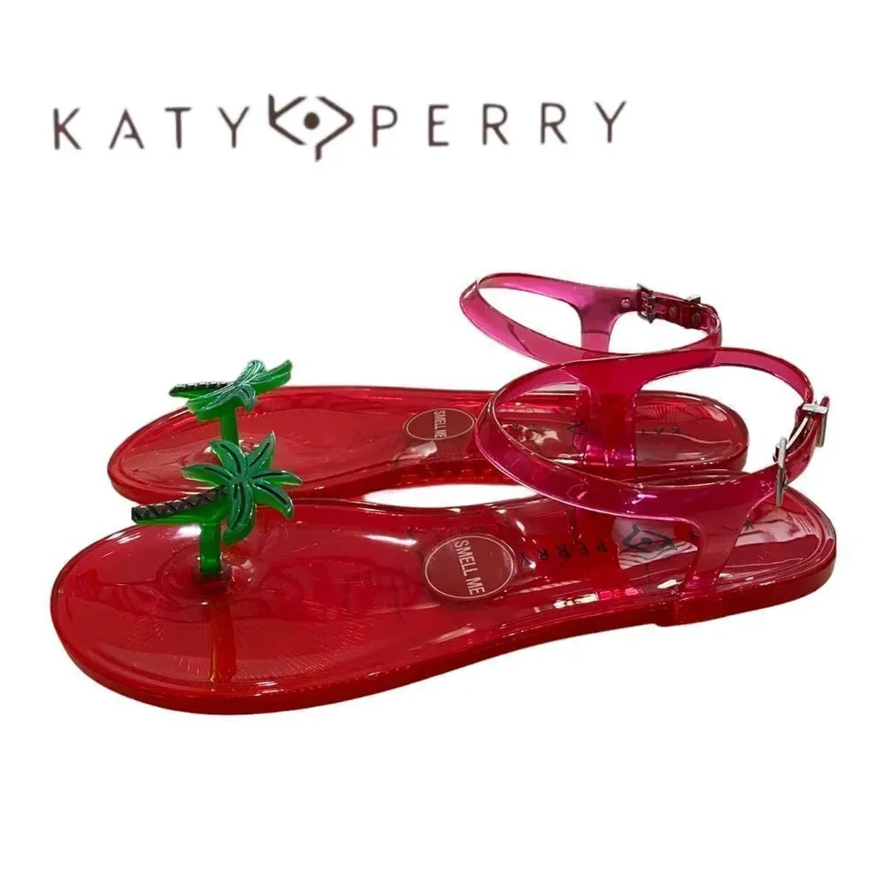 NEW in Box Katy Perry The Geli Palm Tree Sandals 6 7 8 9 10 11